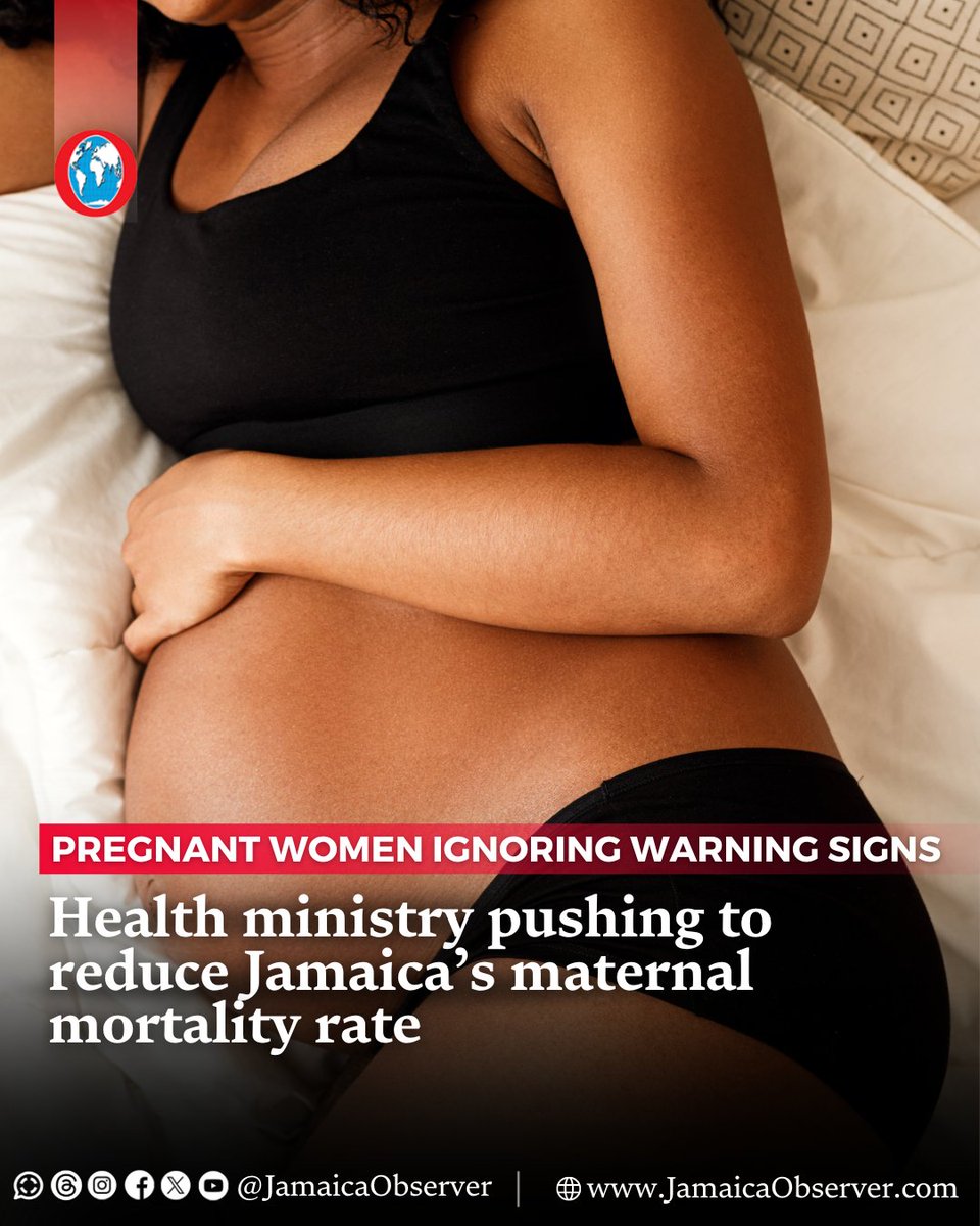 JamaicaObserver's tweet photo. A senior health official has identified delay in receiving care at medical facilities and lack of knowledge among pregnant women about warning signs during pregnancy, as the two main factors contributing to Jamaica’s maternal mortality rate climbing to a worrying high.
https://t.co/u1cIUKbhry