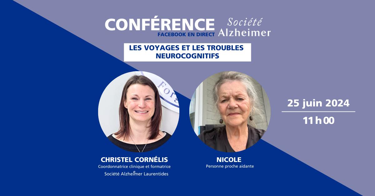 💙Événement💙Vous êtes proche aidant et prévoyez de voyager avec une personne vivant avec un trouble neurocognitif cet été? Joignez-vous à notre Facebook en direct pour des conseils mardi 25 juin à 11h :facebook.com/share/eYEQHi3K…