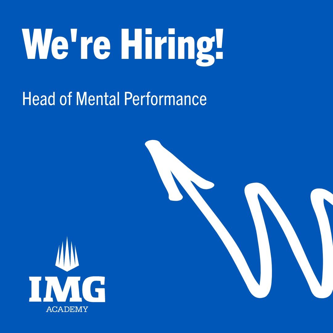 🚀 We're hiring a leader for our Mental Performance team in Bradenton! Apply now! 🌟 #Hiring #MentalPerformance #LeadershipOpportunity #JoinOurTeam #IMGAcademy
Tag: @imgaperformance @imgacademy @aasptweets
🔗 us241.dayforcehcm.com/CandidatePorta…
