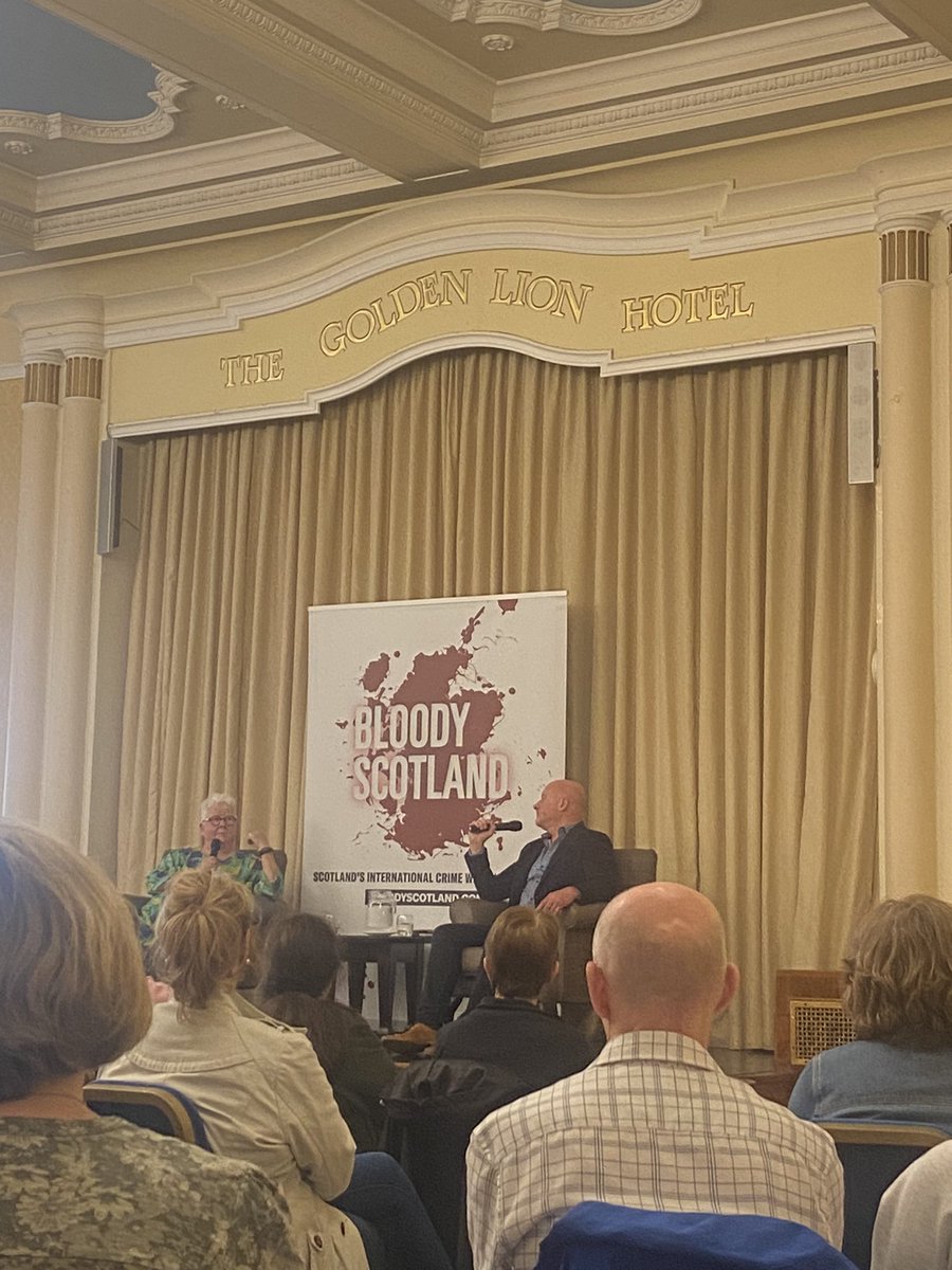 Saw <a href="/valmcdermid/">Val McDermid</a> talking about her new book Queen Macbeth today at the <a href="/BloodyScotland/">Bloody Scotland</a> launch. I’ll be writing up a wee piece on the programme for this September’s festival!⚔️