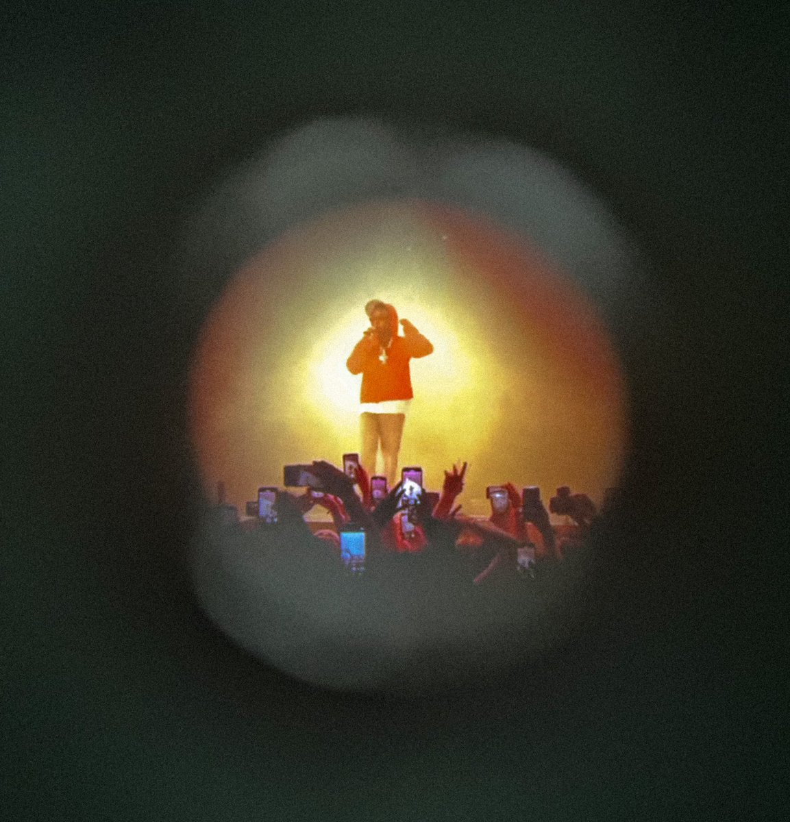 pres_morris's tweet photo. KDot shot thru a hole in my hat. The Pop Out 6/19/24 📸 https://t.co/SjpU1dd9ml