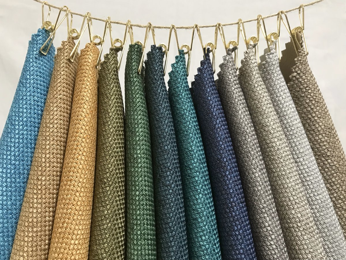The new dimout fabrics on the block are Kiara and Celeste. If you're looking for texture, in a dimout quality, these 2 wide width options are perfect. Order samples or a shade-card #hotelcurtains skoposfabrics.com/collections
