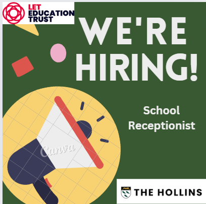 We are Hiring! visit
thehollins.com/our-school/vac…