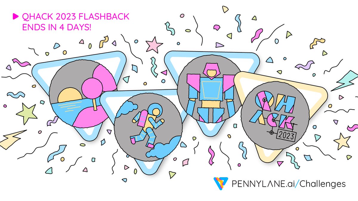 PennyLaneAI's tweet image. Just four days left to score limited-edition badges and relive the best coding challenges from QHack 2023!

Join the #QHack2023 Flashback Event here 👇

pennylane.ai/challenges/eve…