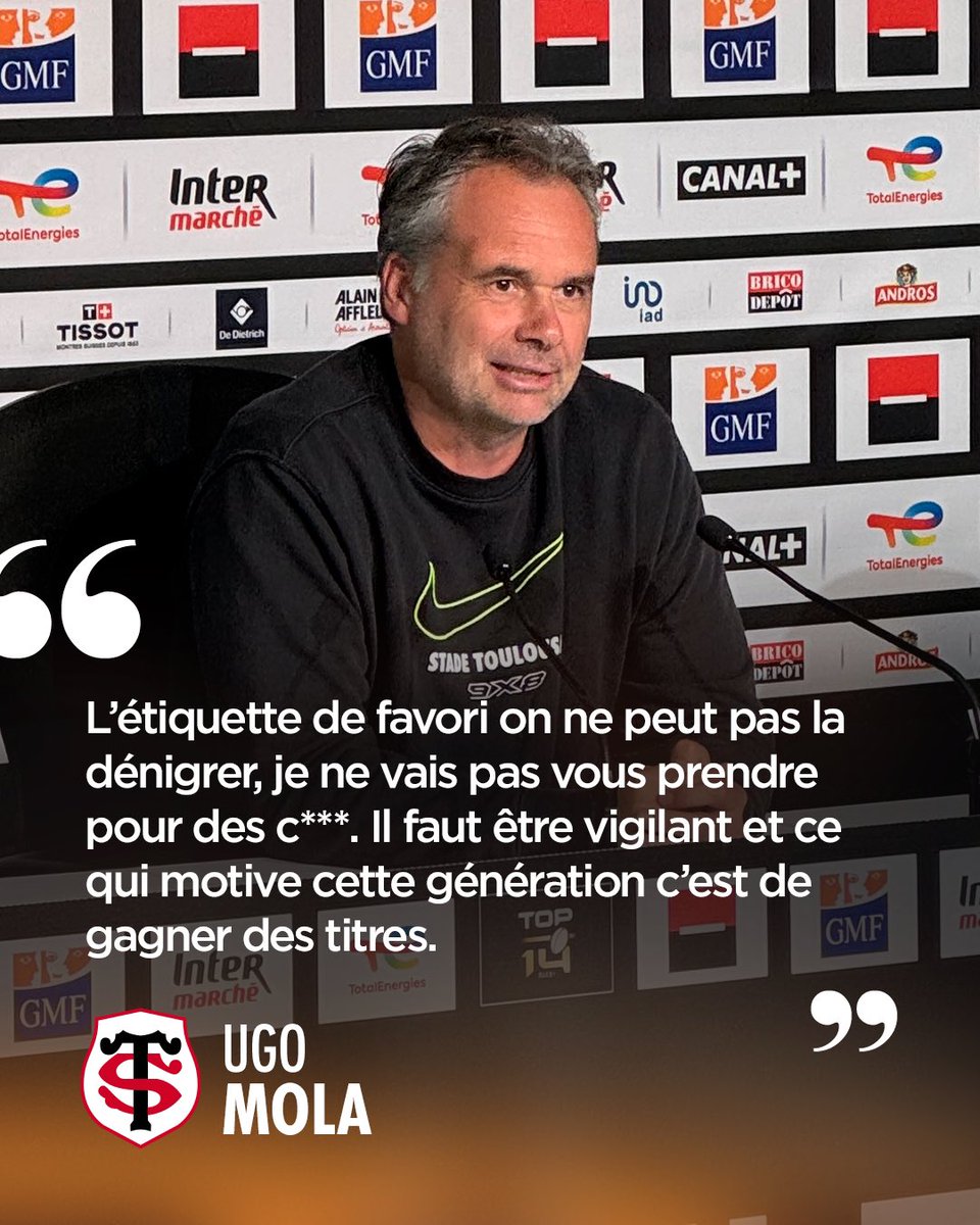 Au tour du Stade Toulousain de s’exprimer devant les journalistes en cette veille de #DemiesTOP14 🎤
