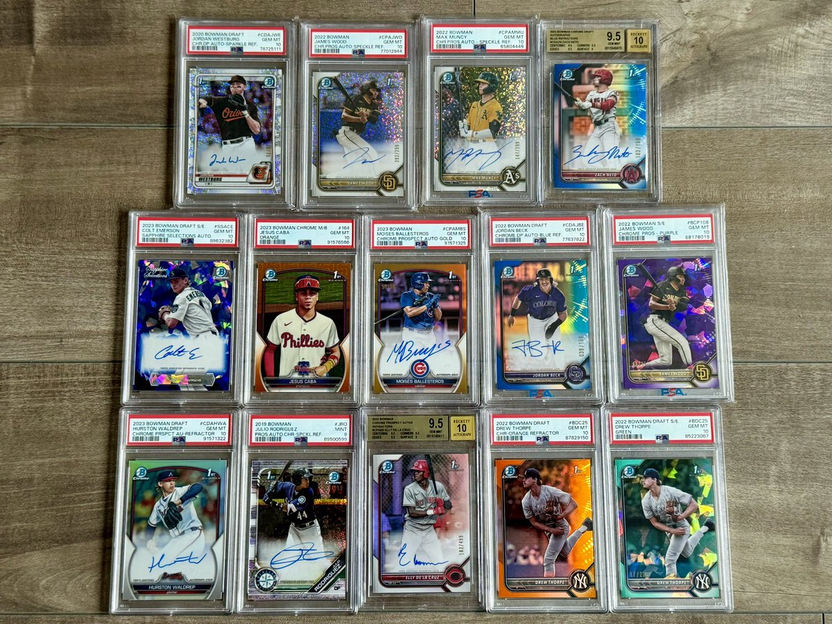 LooksOffCenter's tweet image. Bowman slab sale…. Comment for pricing and feel free to offer!

RTs and Likes appreciated 🙂

@sports_sell