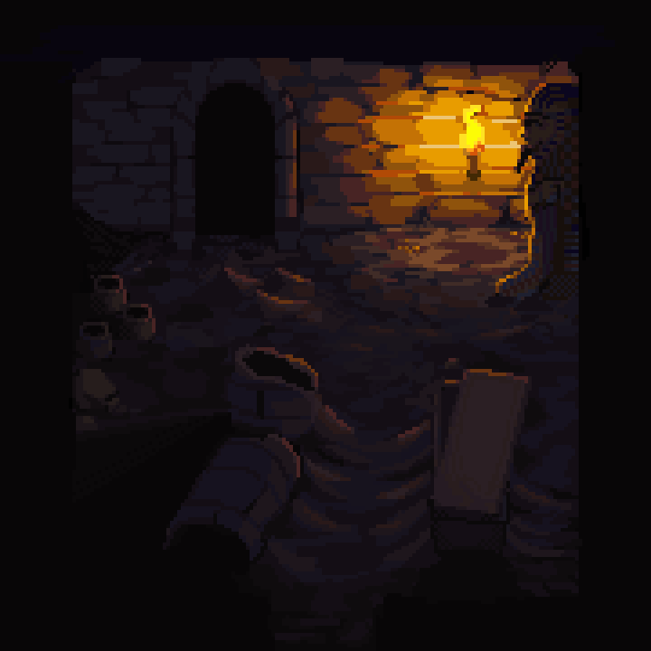 Glentgm's tweet photo. Desert Dungeon #pixelart https://t.co/F9KaXSeyHO