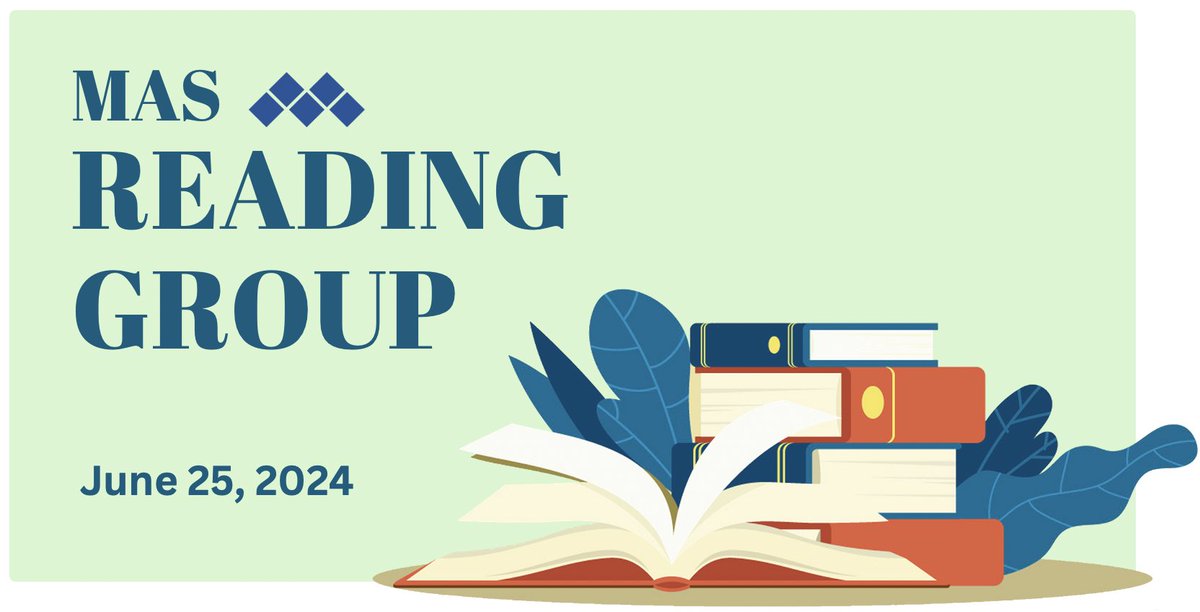 Mark your calendar for the MAS Reading Group Session 2. You can still register for this session, and all upcoming sessions!

Tuesday June 25, 2024
12:00 PM – 1:00 PM CST
Online via Zoom

Register: form.jotform.com/.../mas-readin…
Learn More: saskmuseums.org/services/readi…