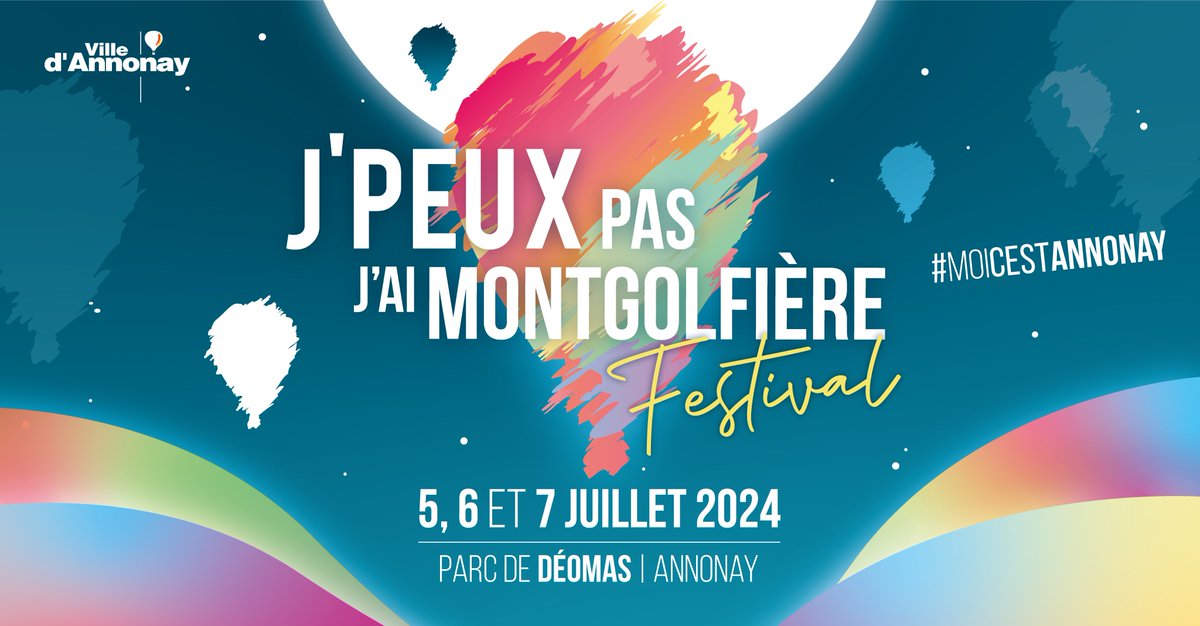 Le festival J'peux pas j'ai montgolfière du 5 au 7 juillet à Annonay. Idéal pour voir des envols de montgolfières dans la ville qui l'a vu naître🎈

bit.ly/AnnonayMontgol…