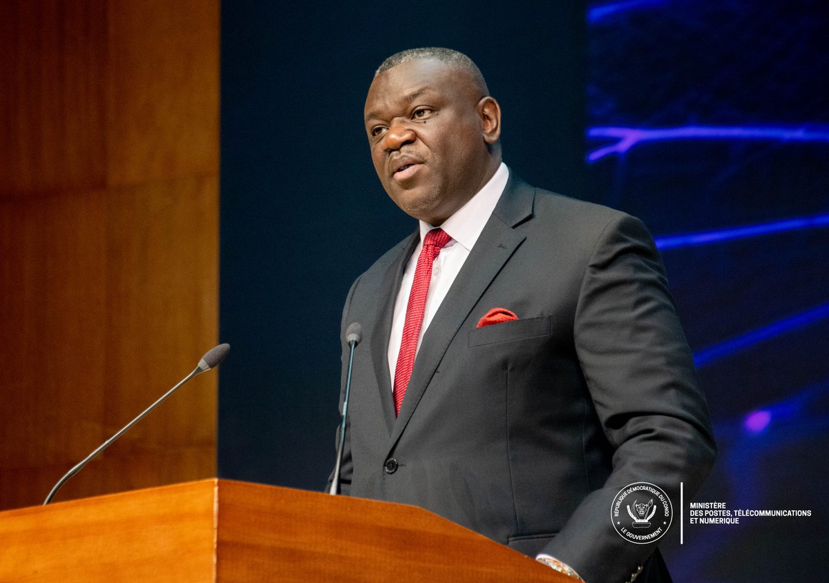 Minptnrdc's tweet photo. S.E Augustin Kibassa M. Ministre des #PTN a procédé ce jeudi 20 juin 2024, à l'ouverture de la deuxième édition de la conférence #Africa Tech Invest, axée sur les défis technologiques dans le secteur public et la promotion des startups locales, au centre financier à Kinshasa. https://t.co/kq2KUWKLFp