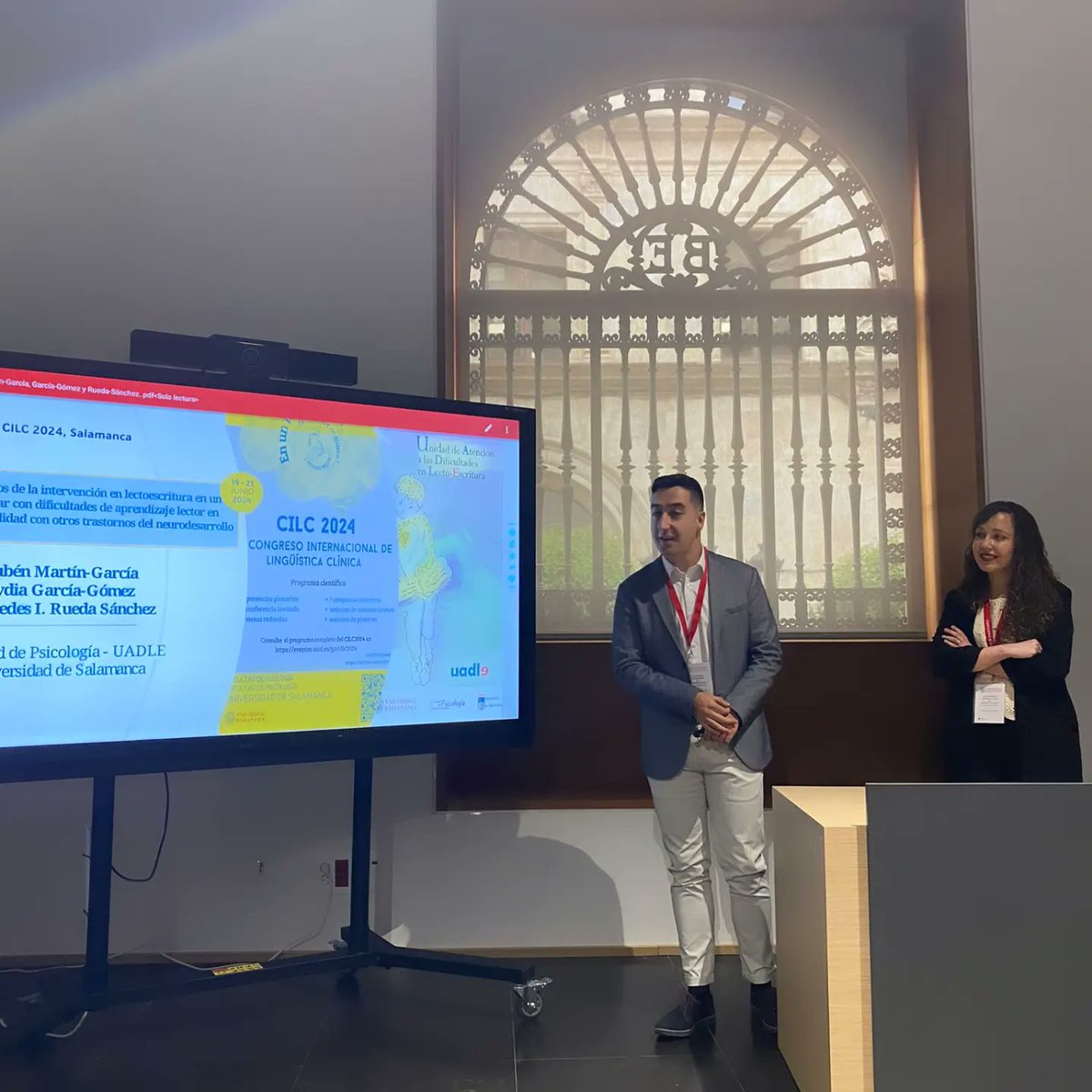 Lyyyydia's tweet photo. Hoy @uadle_usal ha participado en el VII Congreso Internacional de Lingüística Clínica @cilc2024 celebrado en Salamanca. https://t.co/Jmtu3v8Fh4