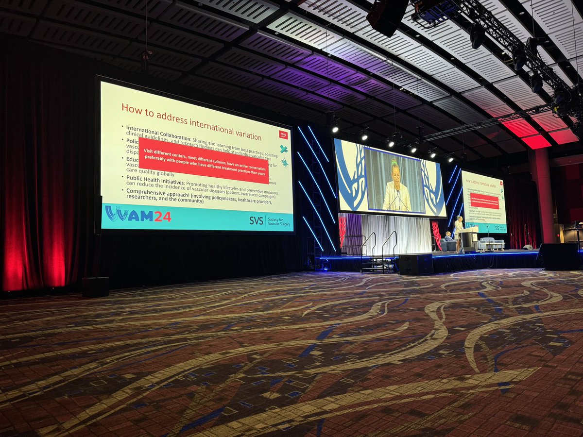 Xavier Berard (@xavierberardmd) on Twitter photo « Visit different centres, meet different cultures… » Great take home message by <a href="/VenerMa/">Maarit Venermo</a> for John Homans lecture #VAM24
Nice bridge between <a href="/VascularSVS/">Society for Vascular Surgery</a> and <a href="/ESVSmembership/">ESVS</a> & vascular societies across the globe « Visit different centres, meet different cultures… » Great take home message by <a href="/VenerMa/">Maarit Venermo</a> for John Homans lecture #VAM24
Nice bridge between <a href="/VascularSVS/">Society for Vascular Surgery</a> and <a href="/ESVSmembership/">ESVS</a> & vascular societies across the globe