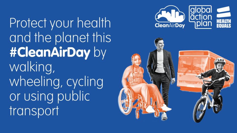 Leaving school/work soon ? 

Protect your health and the world by walking, wheeling, cycling or using public transport when you can 🚶

Find out more simple actions you can take to clean up our air via <a href="/globalactplan/">Global Action Plan</a> 👇

cleanairhub.org.uk/what-can-i-do