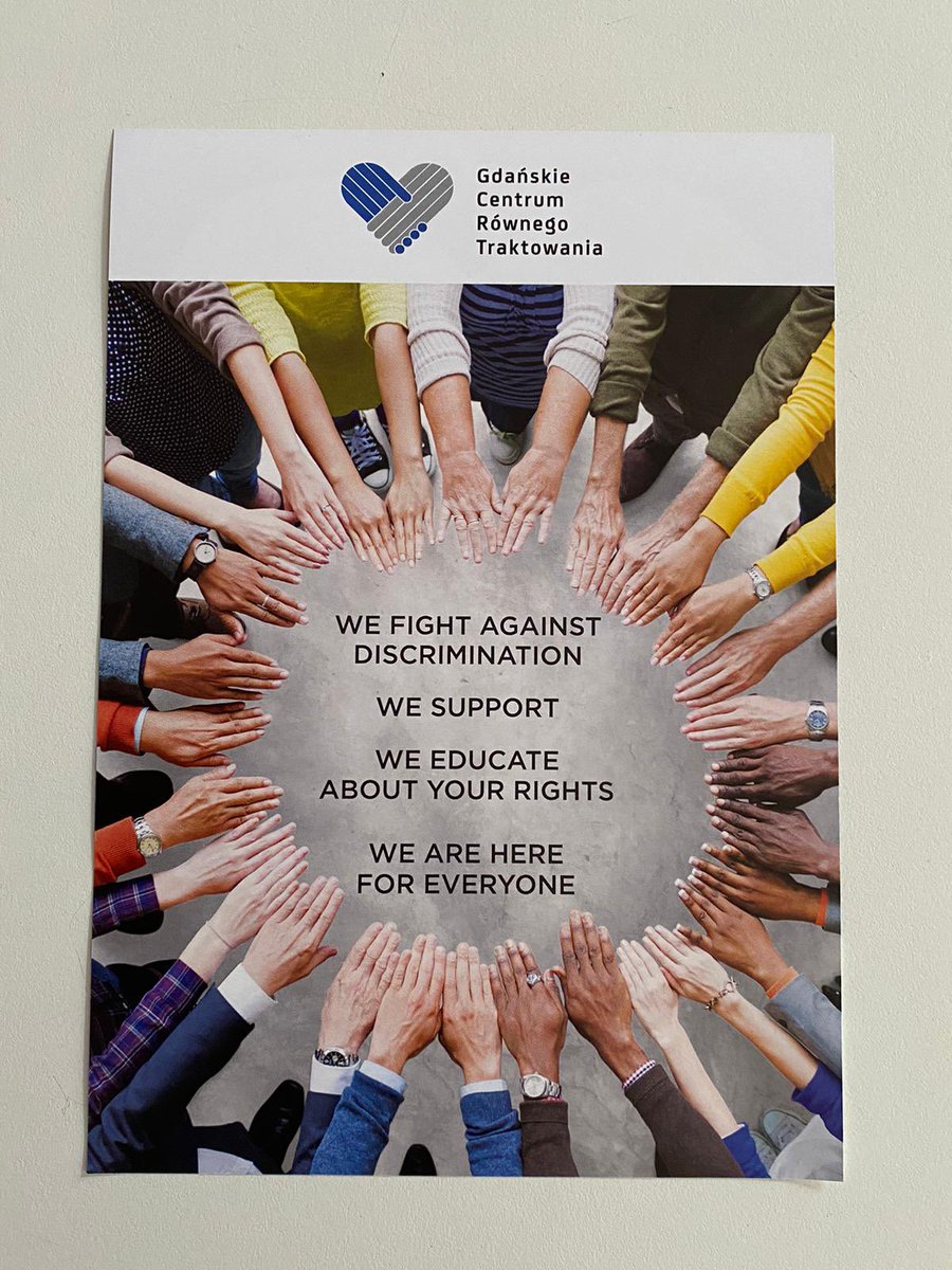 Great work <a href="/GdanskieT/">Gdańskie Centrum Równego Traktowania</a> does locally for #inclusion #nondiscrimination and #humanrights.