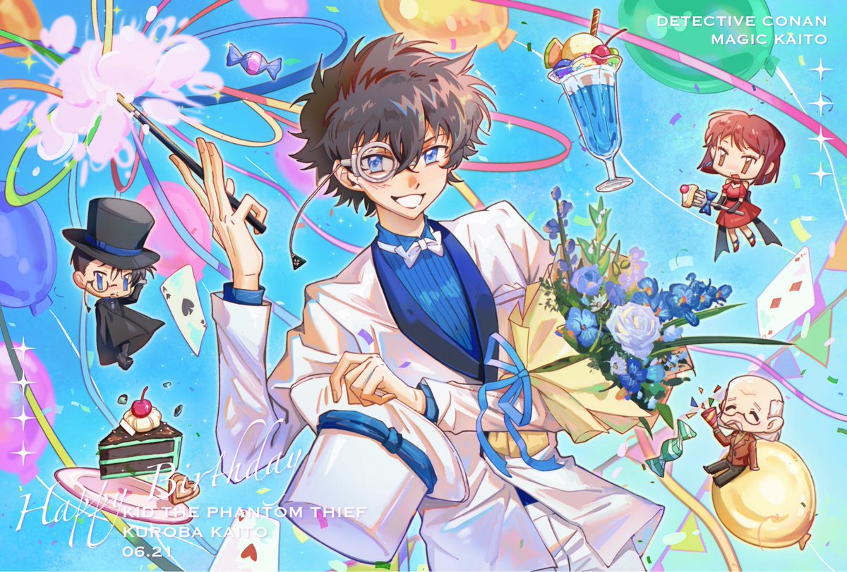 tBrightMidnight's tweet photo. Happy birthday!!!💙
 #黒羽快斗誕生祭2024
#怪盗キッド誕生祭2024 https://t.co/xSaYggtaQB