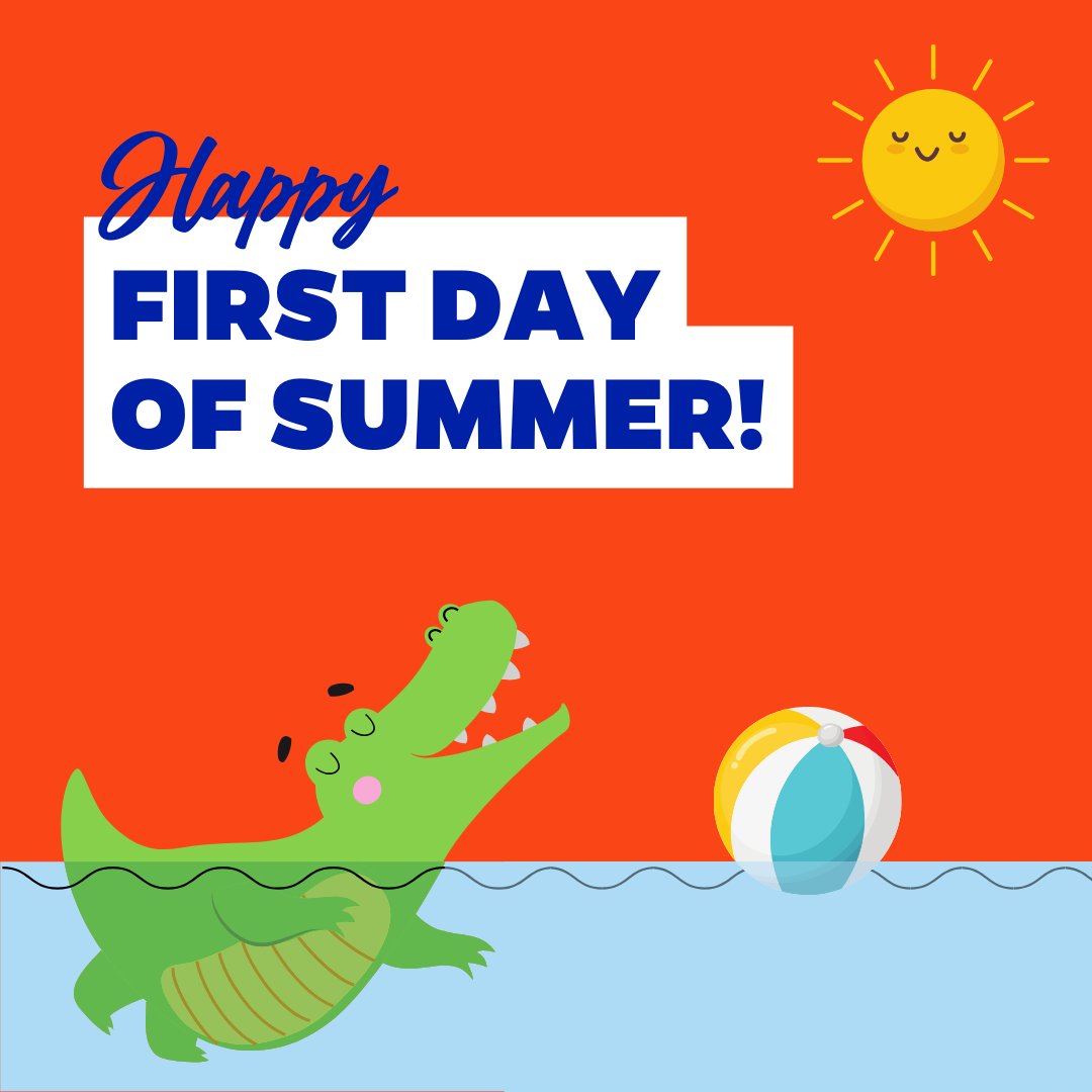 Who’s ready to soak up some sunshine? ☀️ Happy first day of summer, Gators!