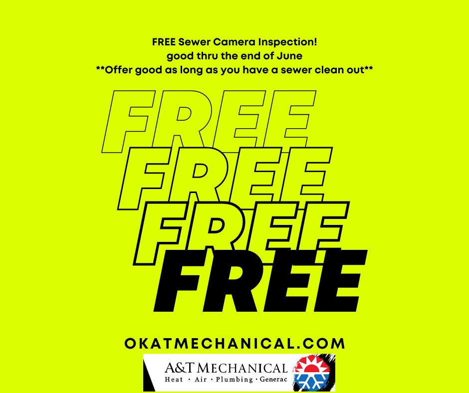 ATMECHANICALOK's tweet image. Free till the end of June! OKC Metro area
#plumbing #sewerscope #oklahomametro