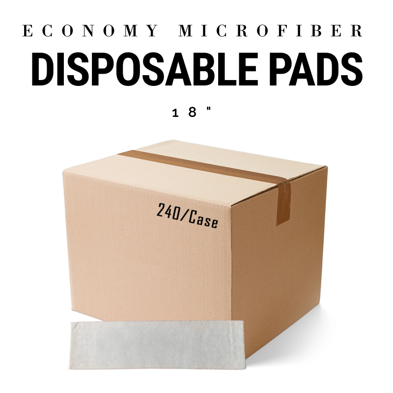 NEW PRODUCT DESIGN!

Our Microfiber Disposable Pad has been redesigned to be thicker, more durable, and more absorbent than our previous disposable option. With one of the lowest price points in the industry, this disposable pad offers tremendous value in situations where a