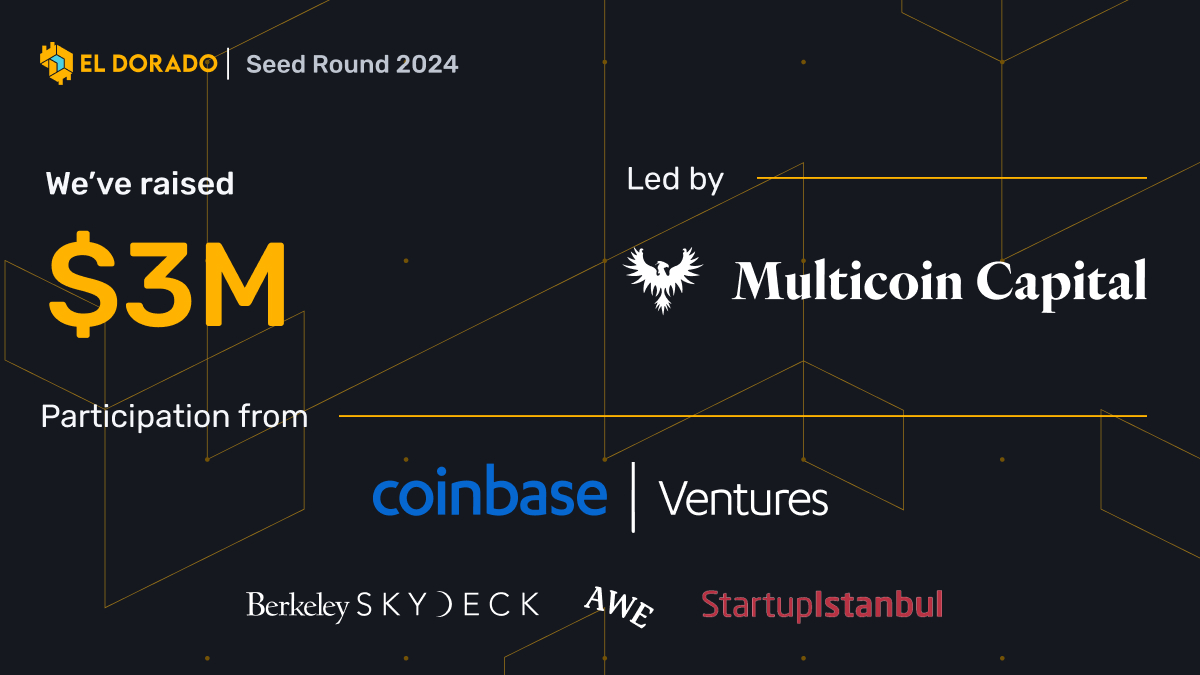 💛 ¡Tenemos grandes noticias! 

Estamos muy orgullosos de anunciar que hemos cerrado con éxito nuestra primera ronda de capital semilla por $3 millones de dólares, liderada por Multicoin Capital con la participación de Coinbase Ventures, Berkeley Skydeck, Awesome People Ventures.