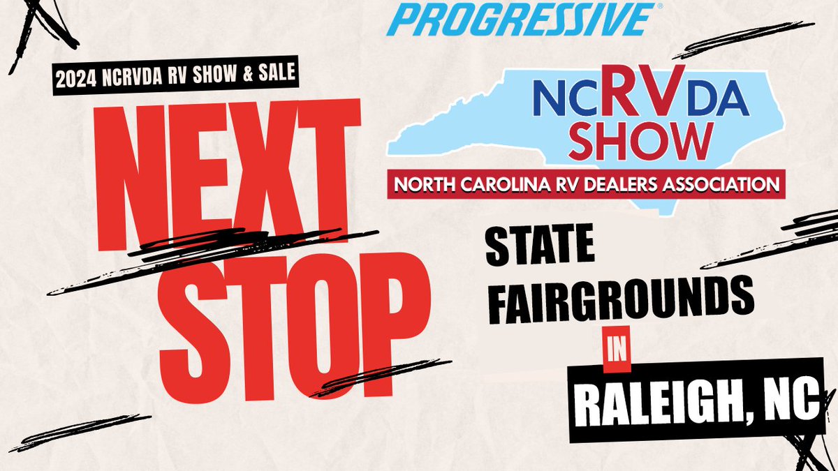 NCRVDA's tweet image. Ready to get those engines rumbling? Save the Date #RVers for the RALEIGH 2024 RV SHOW on August 23-25 #NCRVDA. Don't miss out on our Educational Seminars, Deals, Family Fun, Great Exhibitors, &amp;amp; WIN some Cool Prizes. Stay tuned for more Info in the coming weeks! #NCISMYAWAY
