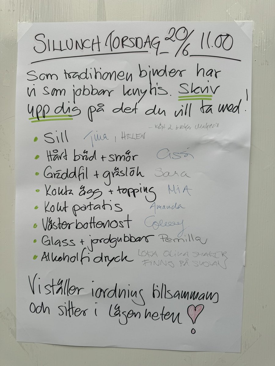 Fin tradition på Kärrtorps gymnasium dan före dan❤️