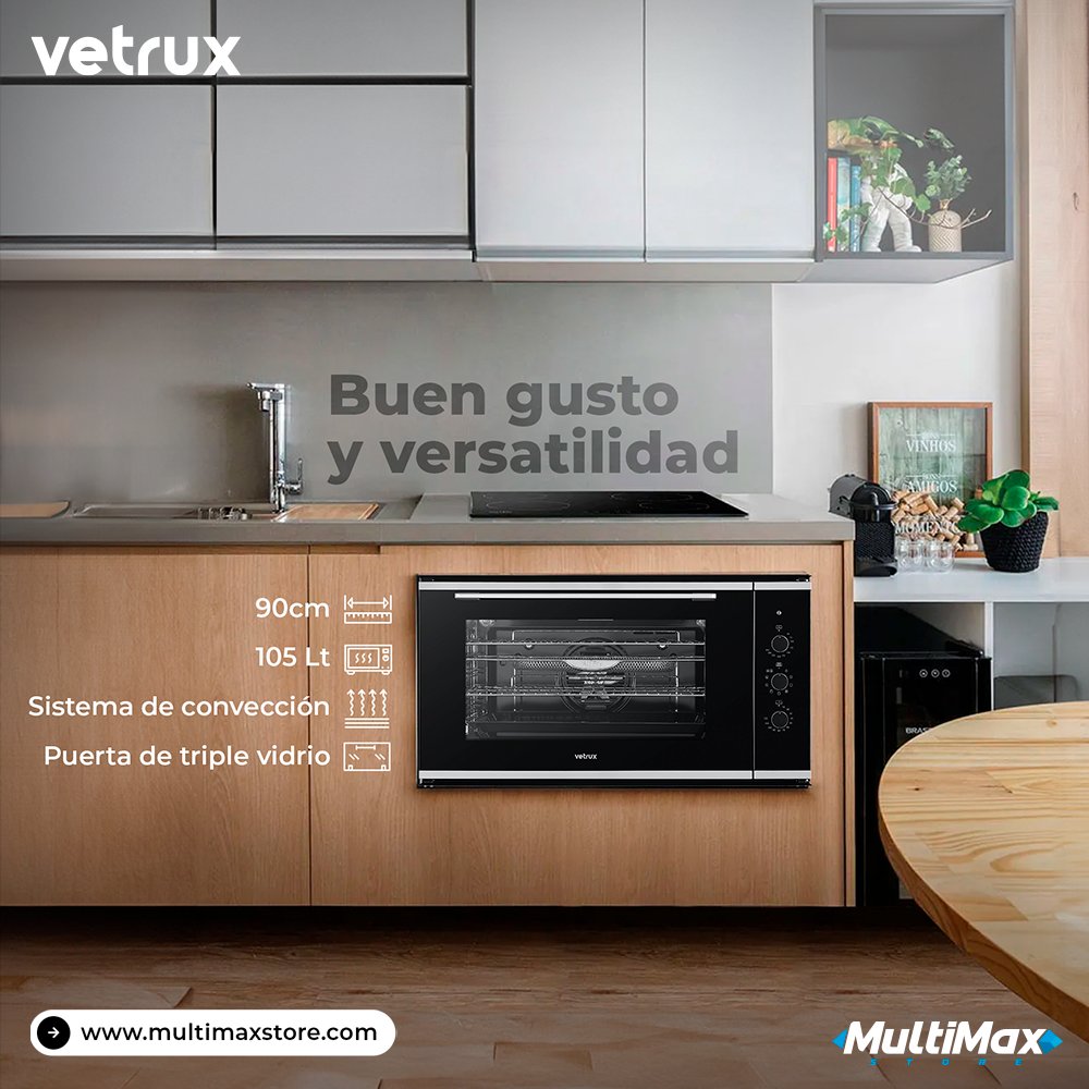 Multimax_Store's tweet image. Cocina recetas increíbles, con la calidad y elegancia que te ofrece el horno empotrable #Vetrux de 90cm, con sistema de convección.🔥

¿Qué esperas para venir por el tuyo a #MultiMaxStore?😉

multimaxstore.com