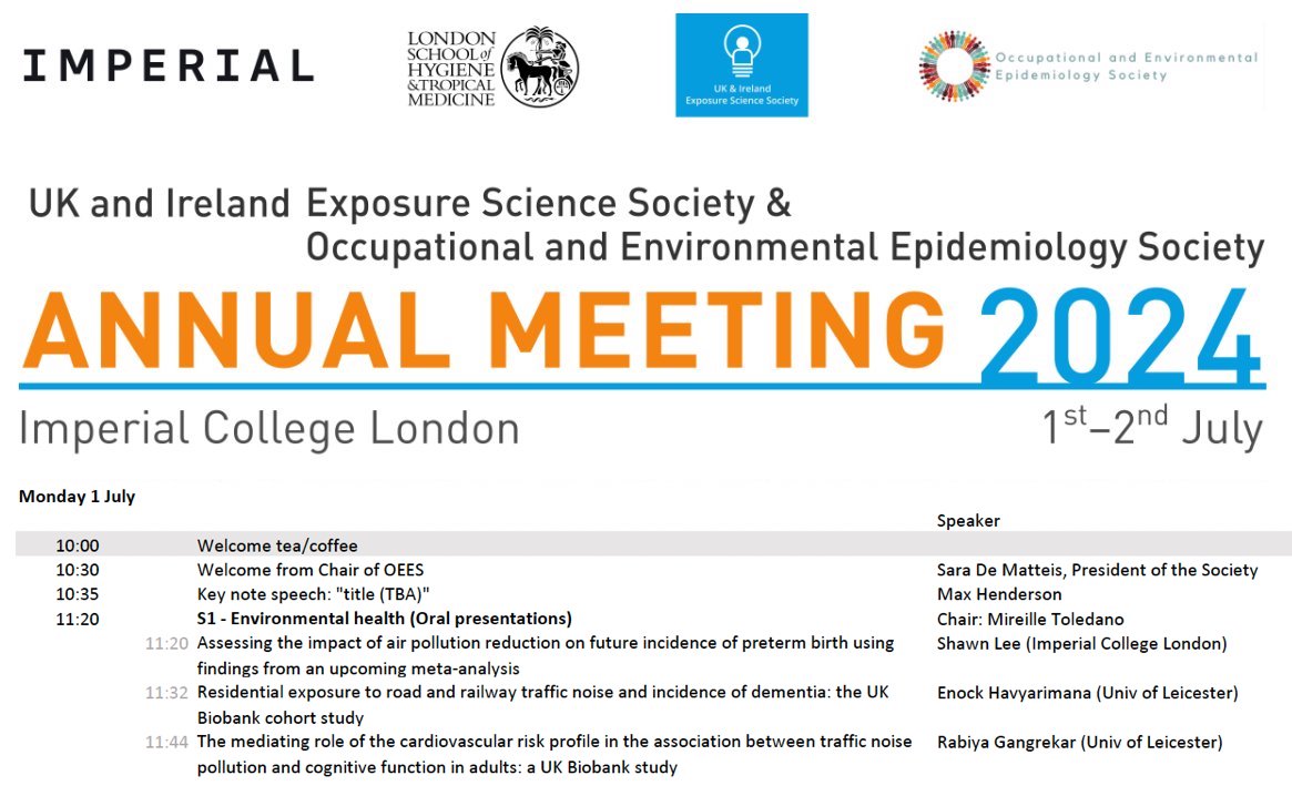 Looking forward to  speak at this year's UK Ireland ESS &amp; OCEES meeting!