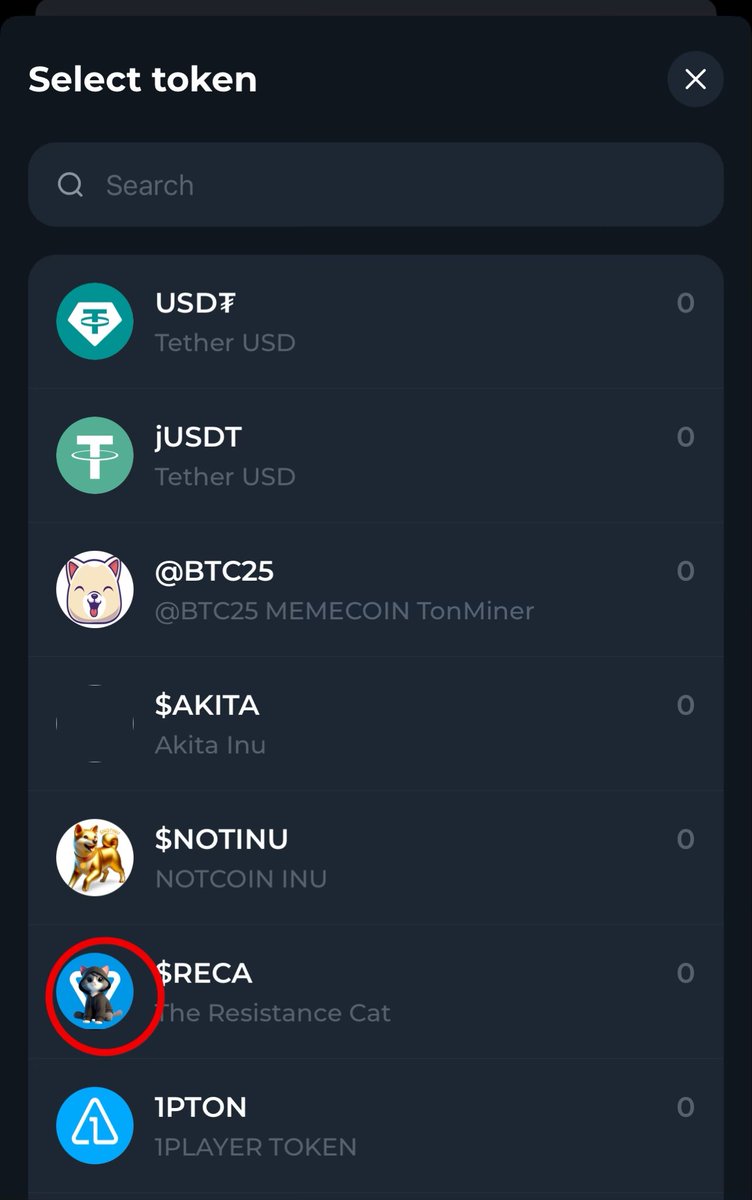 0x11ustler's tweet image. How i find $reca first time.
Easy. It is on top in #tonkeeper wallet in swap list. #howtobuy #ton