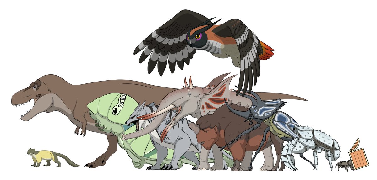 티라노사우루스와 이세계 생물들
( 이세계 생물은 더 추가될 예정입니다 )

Tyrannosaurus and creatures from another world
(More creatures from another world will be added)