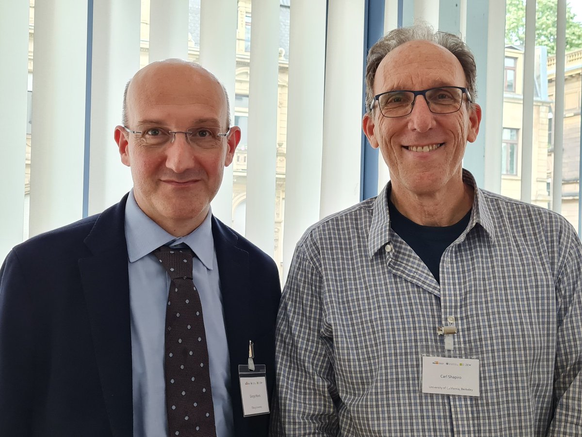 MaCCIcompetition (@maccicomp) on Twitter photo Today's keynote speakers at this year's Law & Economics Conference on mergers.
Giorgio Monti <a href="/TilburgU/">Tilburg University</a> <a href="/TILEC1/">TILEC</a> <a href="/eu_engage/">ENGAGE.EU</a>
Carl Shapiro <a href="/UCBerkeley/">UC Berkeley</a>
Thanks!!! Today's keynote speakers at this year's Law & Economics Conference on mergers.
Giorgio Monti <a href="/TilburgU/">Tilburg University</a> <a href="/TILEC1/">TILEC</a> <a href="/eu_engage/">ENGAGE.EU</a>
Carl Shapiro <a href="/UCBerkeley/">UC Berkeley</a>
Thanks!!!