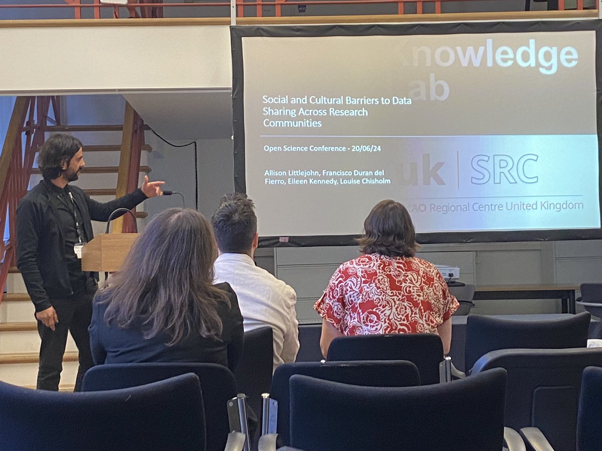 Prof Allison Littlejohn (@allisonl) on Twitter photo @UCL Open Science conference <a href="/FDurandelfierro/">Francisco Durán del Fierro</a> is presenting our @UKRI research on FAIR Data Accelerator which examines changes in practice around openness & data sharing. How do scientists enact their freedom? How can we encourage cultural change? <a href="/eileenkennedy01/">Eileen Kennedy</a> <a href="/LouChisholm/">Lou Chisholm</a> @UCL Open Science conference <a href="/FDurandelfierro/">Francisco Durán del Fierro</a> is presenting our @UKRI research on FAIR Data Accelerator which examines changes in practice around openness & data sharing. How do scientists enact their freedom? How can we encourage cultural change? <a href="/eileenkennedy01/">Eileen Kennedy</a> <a href="/LouChisholm/">Lou Chisholm</a>