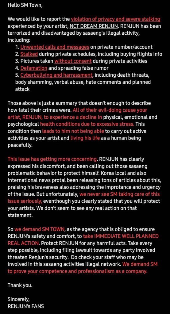 hcrjside's tweet photo. The problem continues to grow and keeps getting bigger because of your inability to take immediate action.

#SMTakeActionForRENJUN
@SMTOWNGLOBAL https://t.co/gz7ObYy8wN