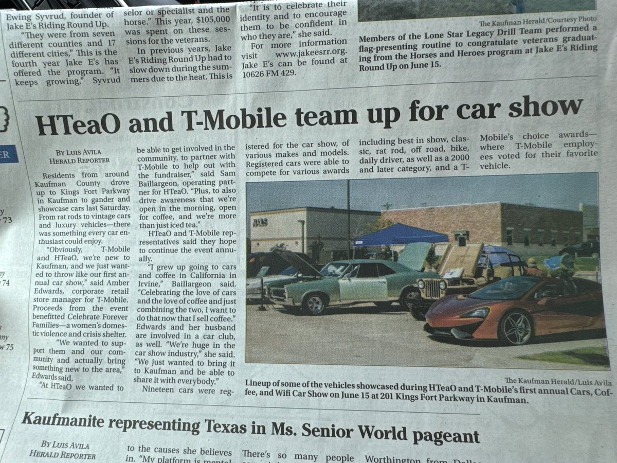 I LOVE being in SMRA where I can support the community, make an impact, and create events for charities! ❤️❤️❤️ #KAUFMAN #456G ❤️❤️❤️#TYLERWARDOGS