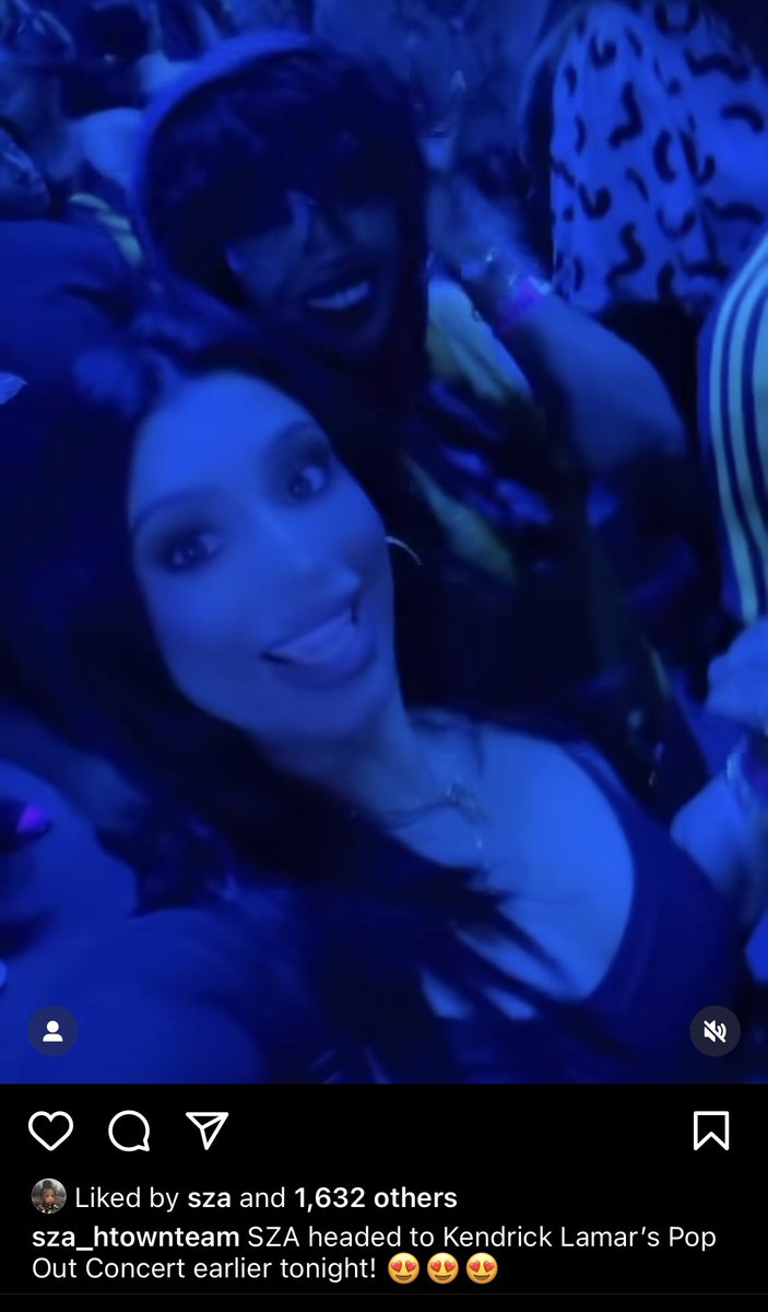 Apparently SZA showed up to Kendrick Lamar’s Pop Out show in a disguise 😂😭