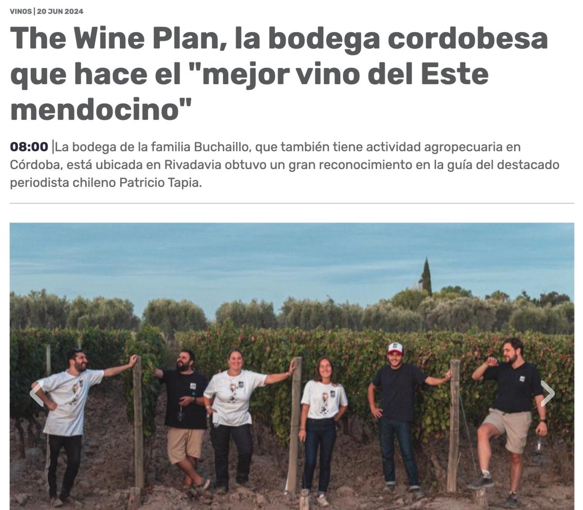 ¡Muchas gracias <a href="/Ecocuyodiario/">Ecocuyo</a> por la tapa! 🍇🍷Pueden leer la nota acá: ecocuyo.com/nota/147339/th…
