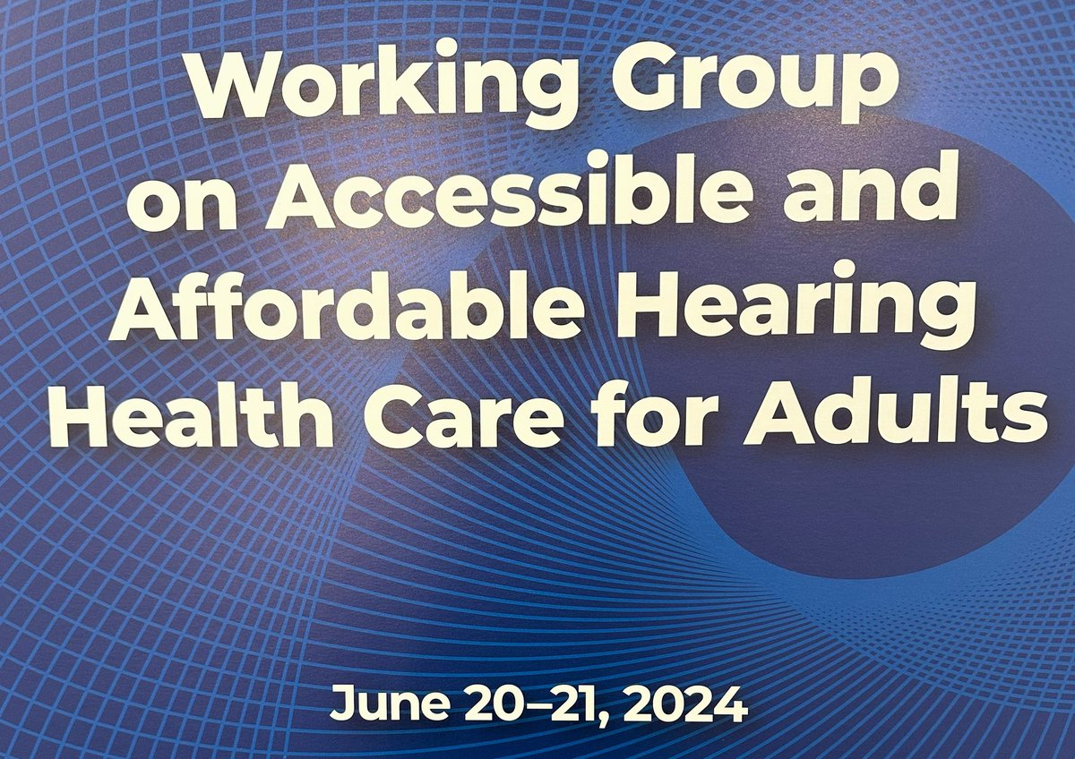 Excited to spend two days with these #hearingloss scholars and practitioners @NIDCD