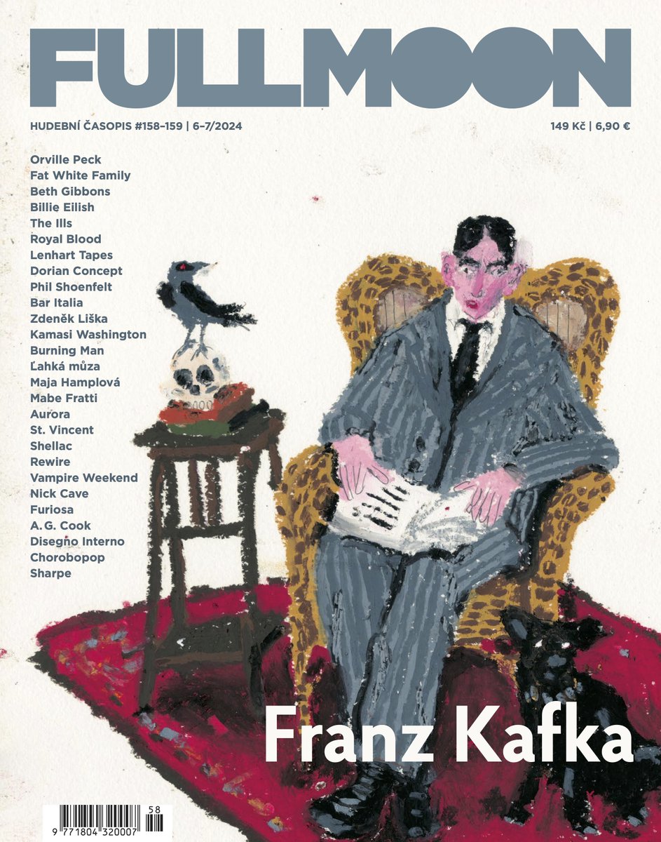 FULL MOON #158-159: #FRANZKAFKA je v prodeji od 20. června.

Titulní téma obsahuje:

Franz Kafka vs. postpunk
Franz Kafka - komentovaná výběrová bibliografie
Mapa: Kafkova Praha
Franz Kafka ve filmu
Galerie: Kafkaesque
Rozhovor: Charles Games
Moonfive: Kafka v hudbě