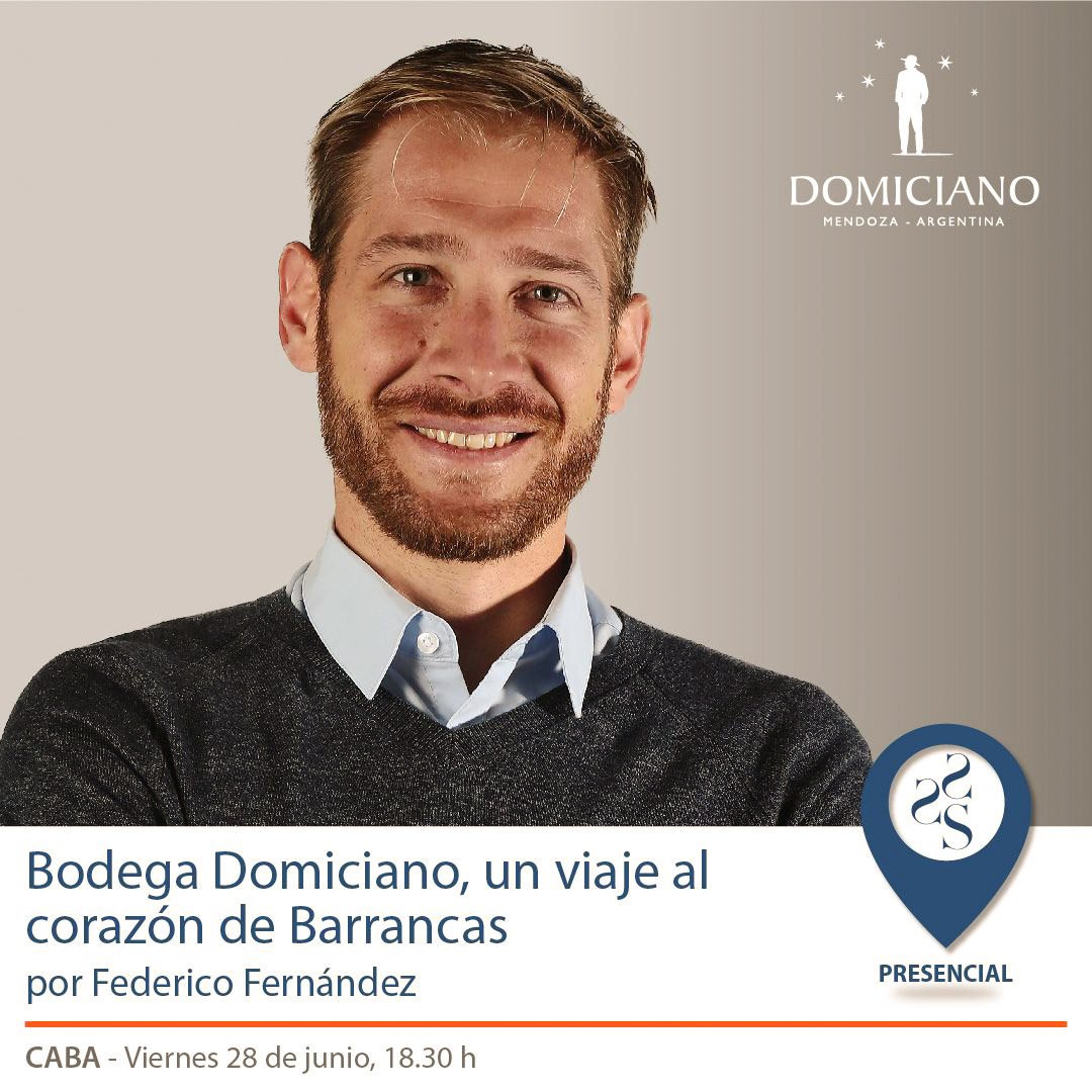 📢 La Asociación Argentina de Sommeliers invita a una nueva actividad presencial de la mano de Bodega Domiciano y encabezada por su propietario Federico Fernández.

🗓️ La cita será el viernes 28 de junio a las 18.30. 

¡Te esperamos!