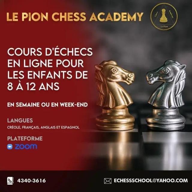 Joebern2017's tweet image. Spécial cours d'échecs d'été!
Cliquez sur le lien ci-dessous pour vous inscrire.
forms.gle/4AHUBBjL8gEfFG…
