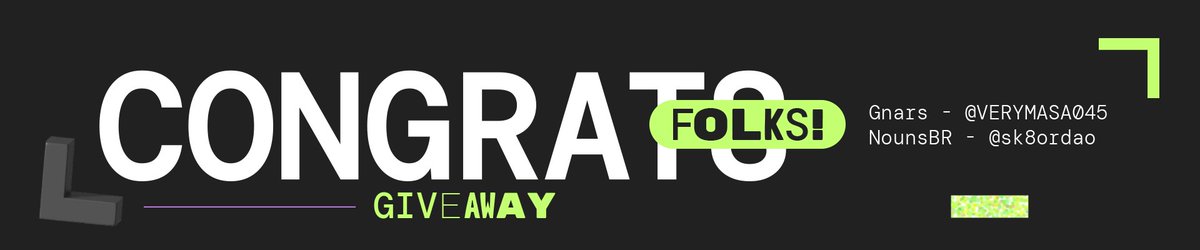 Ledgers for shredders and legends! 🛹🇧🇷

Congrats to <a href="/VERYMASA045/">VERYMASA.eth.⌐◨-◨</a> and <a href="/sk8ordao/">vlad.⌐◨-◨</a> for winning the <a href="/gnars_dao/">Gnars</a> and <a href="/nounsbr/">NounsBR</a> giveaways!

If you didn't win, don't worry! There are plenty of opportunities still available. Check them out below 👇