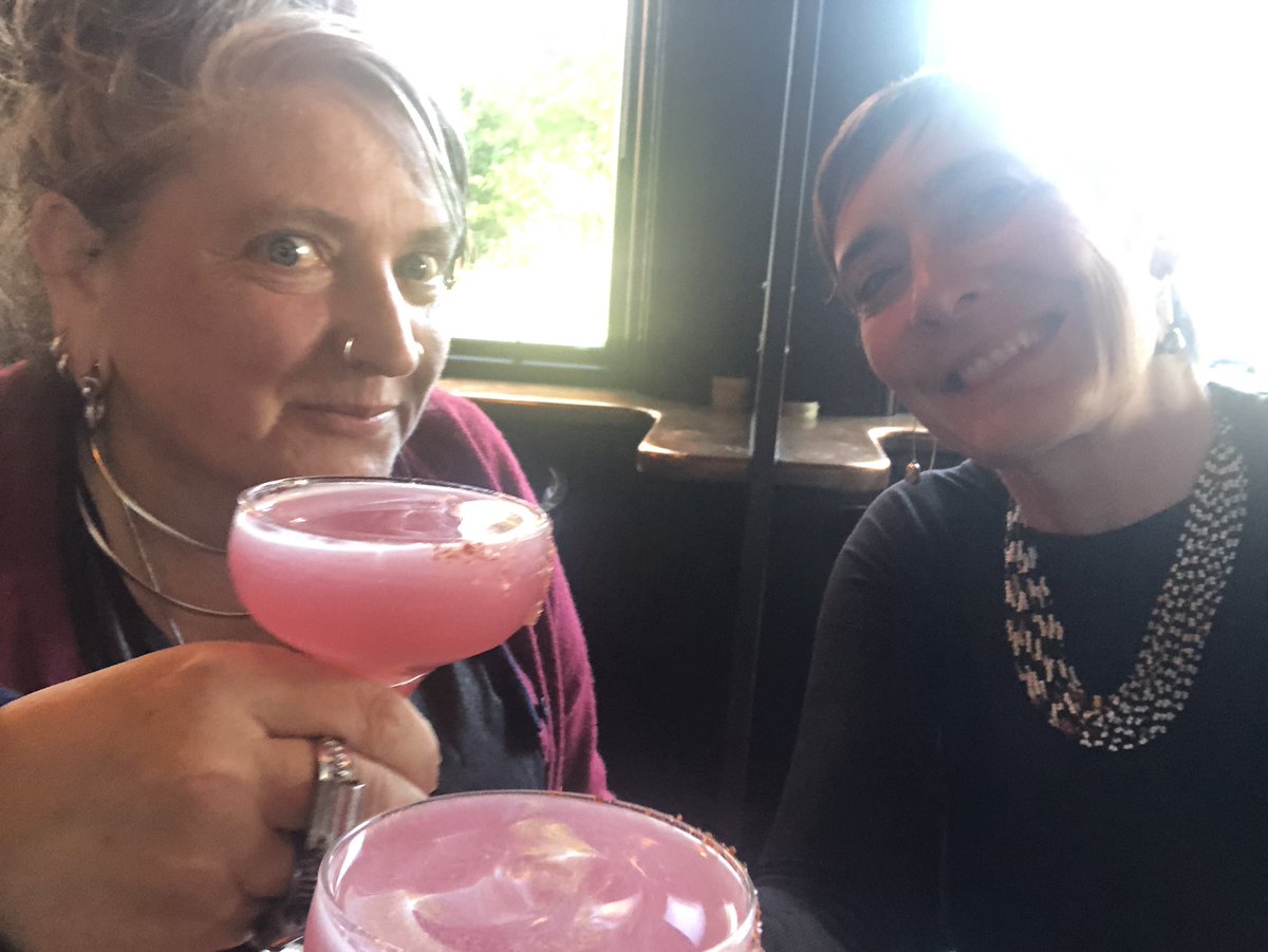 Bang Bang cocktails @LuckyDuck Dublin Fabulous summer city vibe with the wonderful inimitable @monicacparker shame this venue is closing great staff,  service and drink. Just delicious! Big thanks <a href="/AwakenHub/">AwakenHub</a> for the introduction - it’s just the beginning! #Wonder #Awe #BangBang