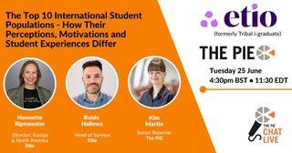 CareerProfessor (@cprof_works) on Twitter photo If you want to understand the #internationalstudent experience & how it differs between nationalities join <a href="/ThePIENews/">The PIE News</a> webinar with Robin Hallows & <a href="/N_Ripmeester/">Labour Mobility</a> A data rich discussion based on 123k students #InternationalStudentBarometer #ISB <a href="/EtioGlobal/">Etio</a> If you want to understand the #internationalstudent experience & how it differs between nationalities join <a href="/ThePIENews/">The PIE News</a> webinar with Robin Hallows & <a href="/N_Ripmeester/">Labour Mobility</a> A data rich discussion based on 123k students #InternationalStudentBarometer #ISB <a href="/EtioGlobal/">Etio</a>