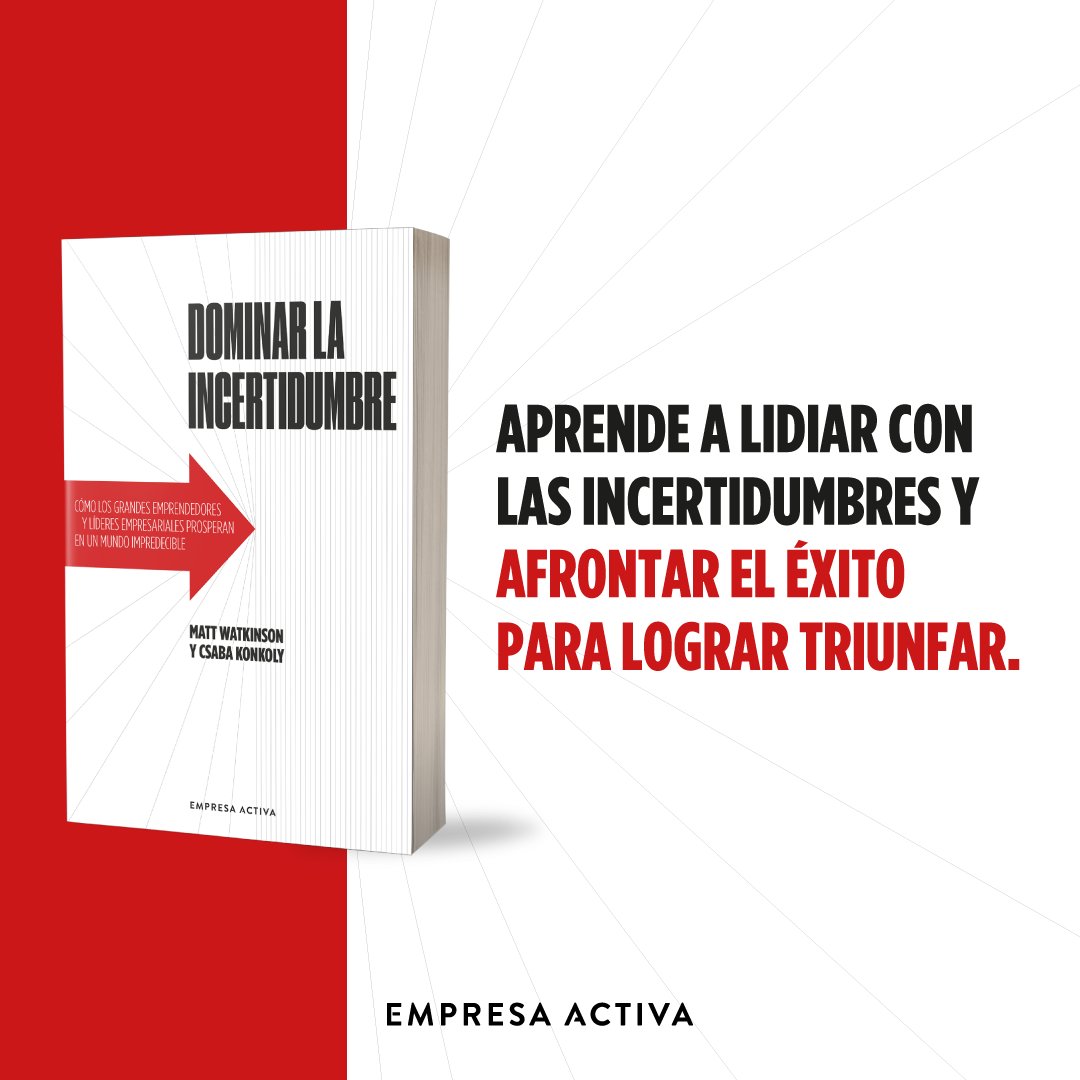 Empresa_Activa's tweet image. Os compartimos las primeras páginas de  #DominarLaIncertidumbre de #CsabaKonkoly y #MattWatkinson:

» reader.digitalbooks.pro/book/preview/1…

¡Ya disponible en librerías españolas y plataformas digitales!
