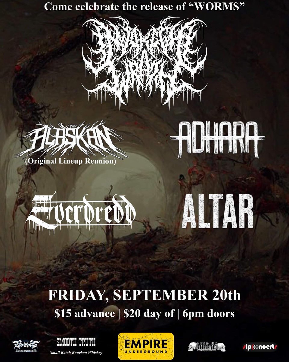 AdharaBand's tweet photo. :::[&amp; THAT ROUNDS UP THE LINEUP FOLKS]:::

Joining us and finalizing the @InvokeThyWrath release show is none other than @altar_ny! [[[ NEW YORK DEATH GROOVE ]]]

Reach out, lock in your tickets! 
……………We’ll see you there! 🔭 https://t.co/LA5NFBGZMZ