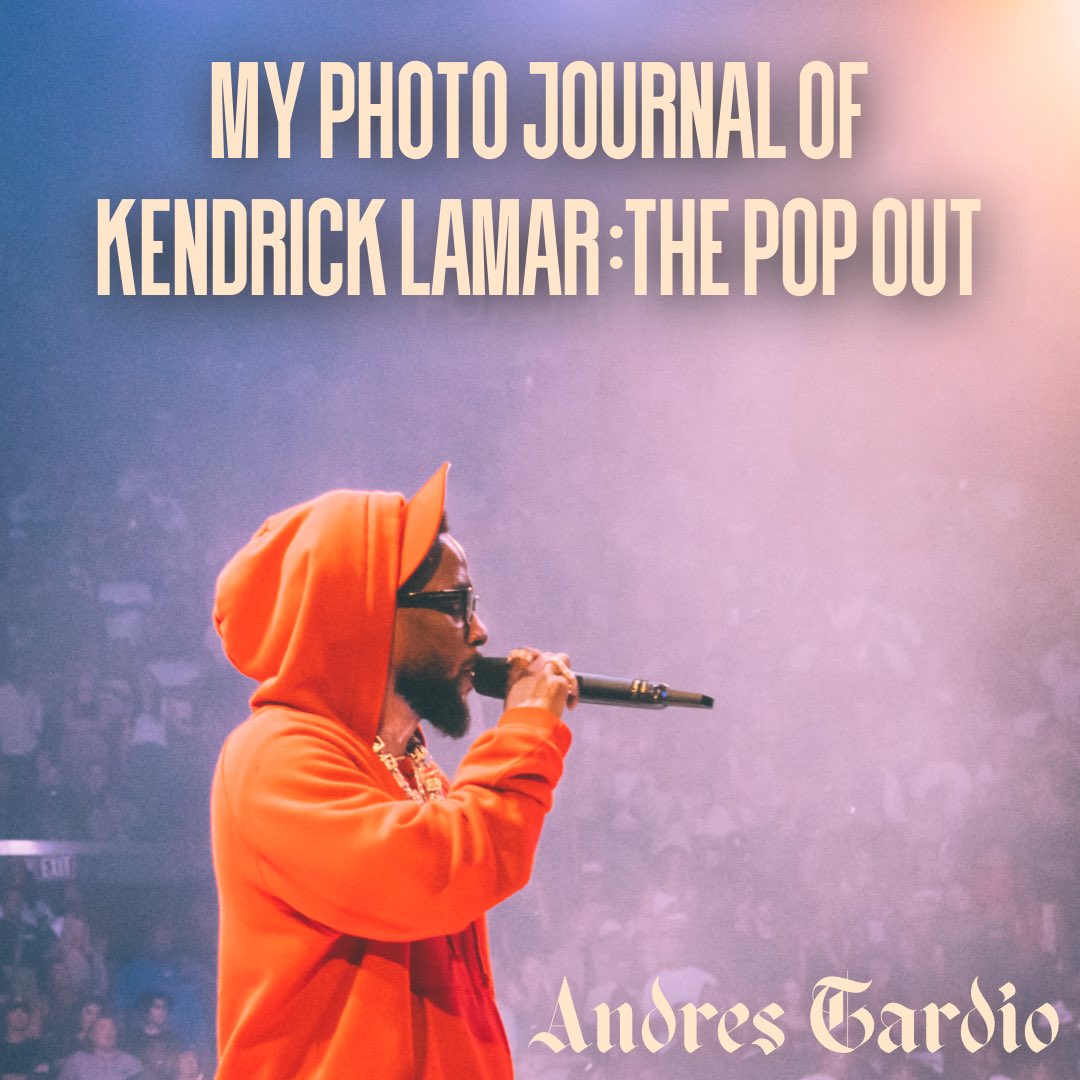 Here’s my photo journal of Kendrick Lamar at The Pop Out. A thread🧵for a beautiful evening at The Forum in Inglewood, California.

📸: Me; I Did My Stuff