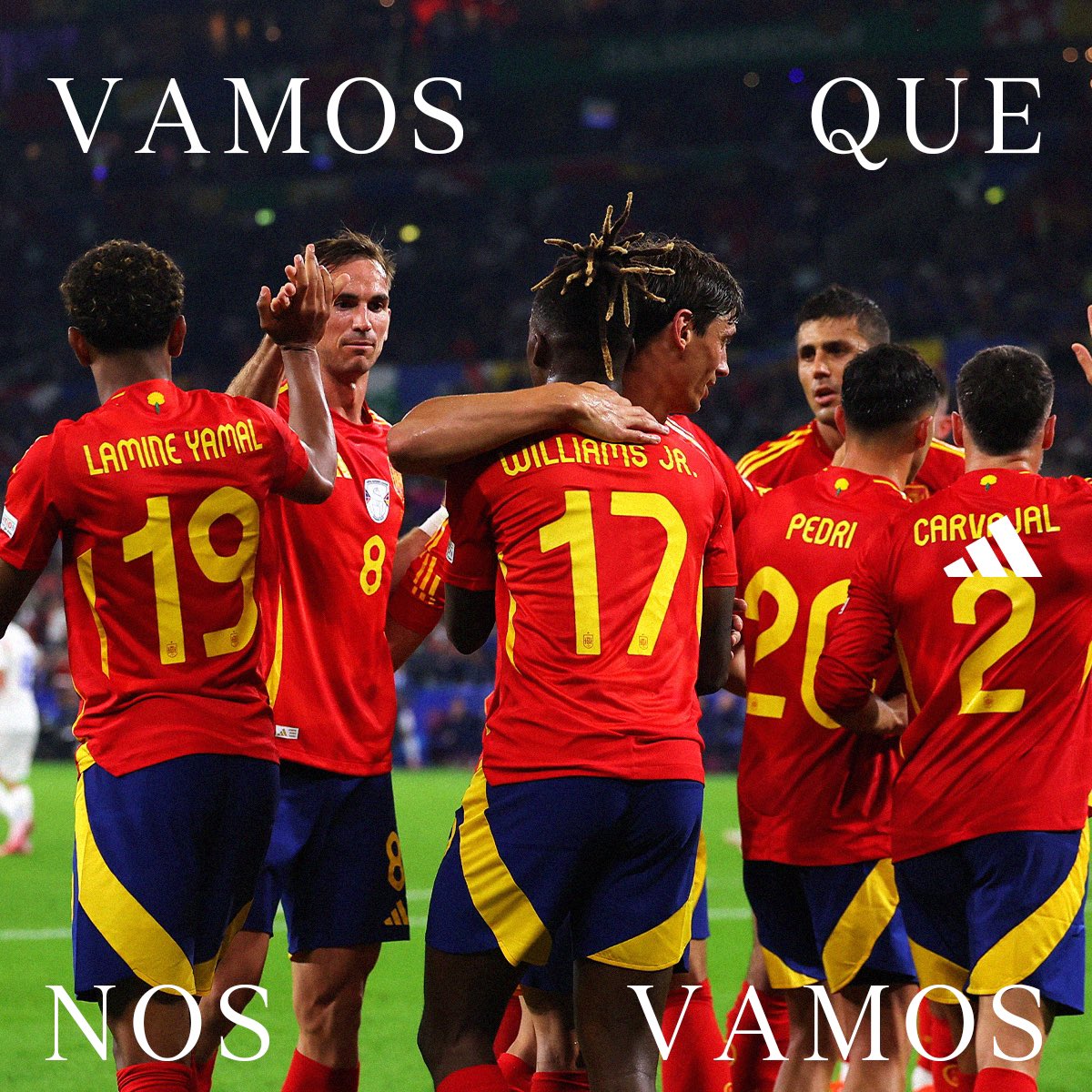 here we go 🔜 round of 16.
aquí vamos 🔜 octavos de final.