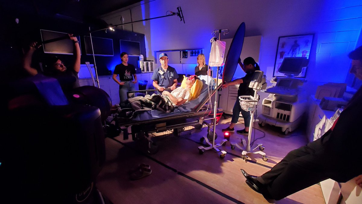 Making films is great but a lot of hard work. Yesterday call time was on location at 7am and we wrapped at 11pm. That's 16 hours of hard work. Day began shooting in the California sun and ended shooting a hospital scene on a sound stage. Great cast and crew makes the hours easy!