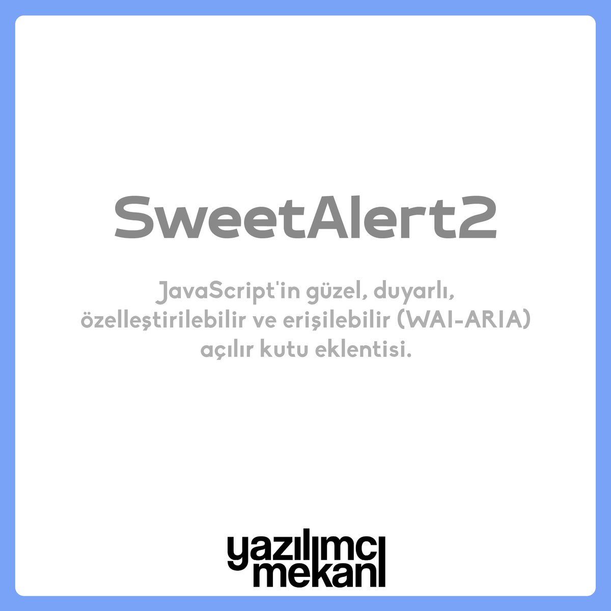 Sweetalert 2

JavaScript'in güzel, duyarlı, özelleştirilebilir ve erişilebilir (WAI-ARIA) açılır kutu eklentisi.

#yazılım #kodlama #programlama #developer #coder #algoritma #software #teknoloji #web #website #development #javascript #swal2 #alert
