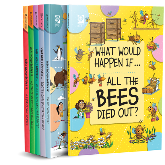 worldbookinc's tweet photo. Did you know? 🐝 Bees play a crucial role in pollinating around 75% of crops and 90% of wild plants! 

Discover the importance of these pollinators in our What Would Happen If... series: https://t.co/urPmvCp4fh https://t.co/MyHs7Rgu7b
