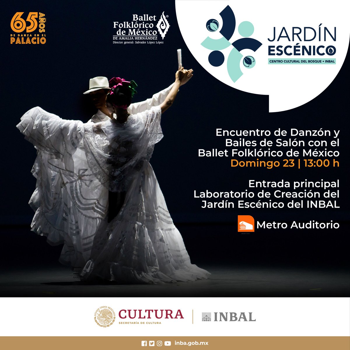 Un encuentro con el Danzón, su historia y relaciones con las danzas populares y de salón. 

Participa en nuestra clase abierta para toda la familia en el Laboratorio de Creación del Jardín Escénico del INBAL este domingo 23 de junio a las 13:00 h.

Entrada gratuita.